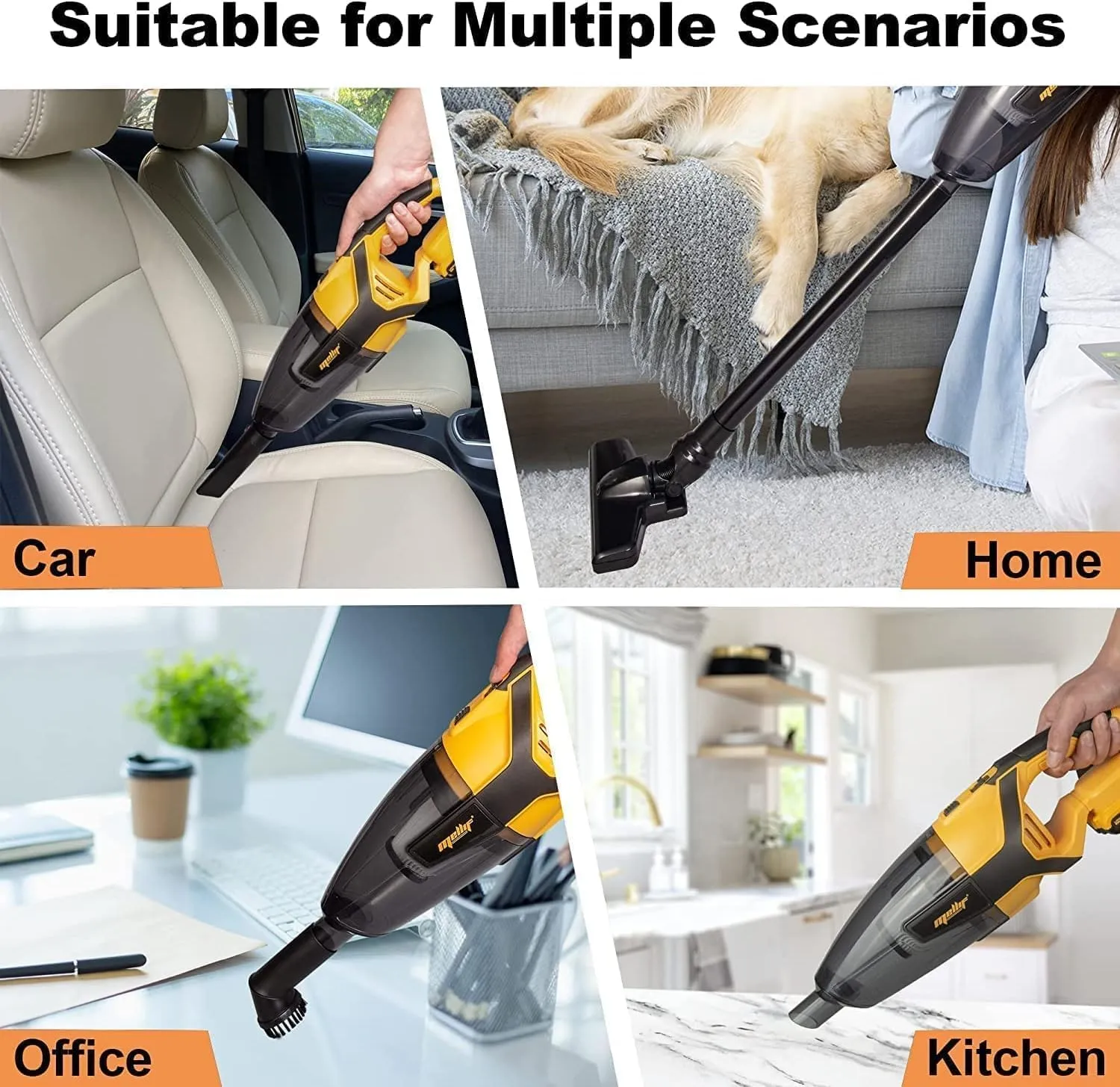 120W Cordless Handheld Vacuum Cleaner for DeWALT 20V 60V Max Battery (Battery NOT Included) Portable for Hard Floor Carpet Car Pet Hair Cleaning