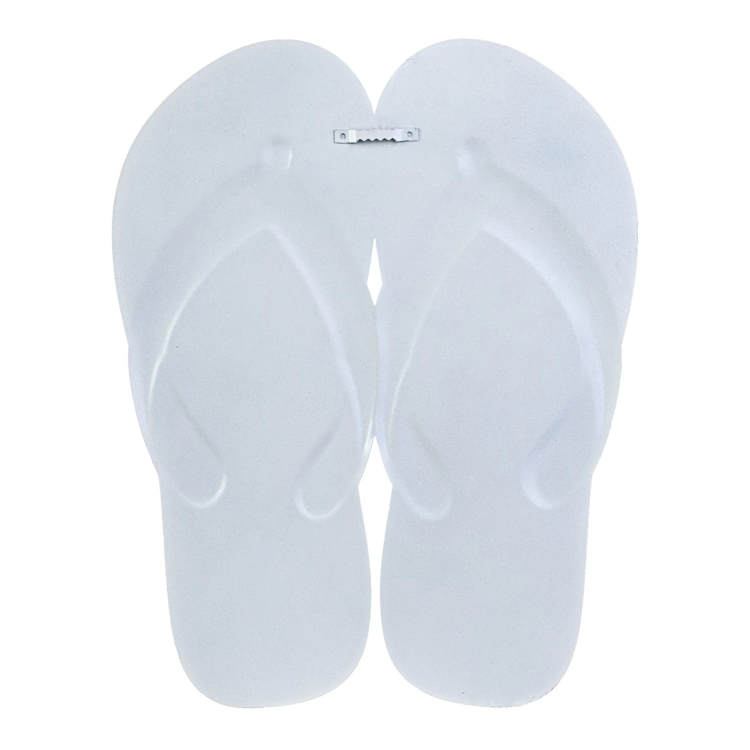 12" Summer Stripe Flip Flops Embossed Metal Sign