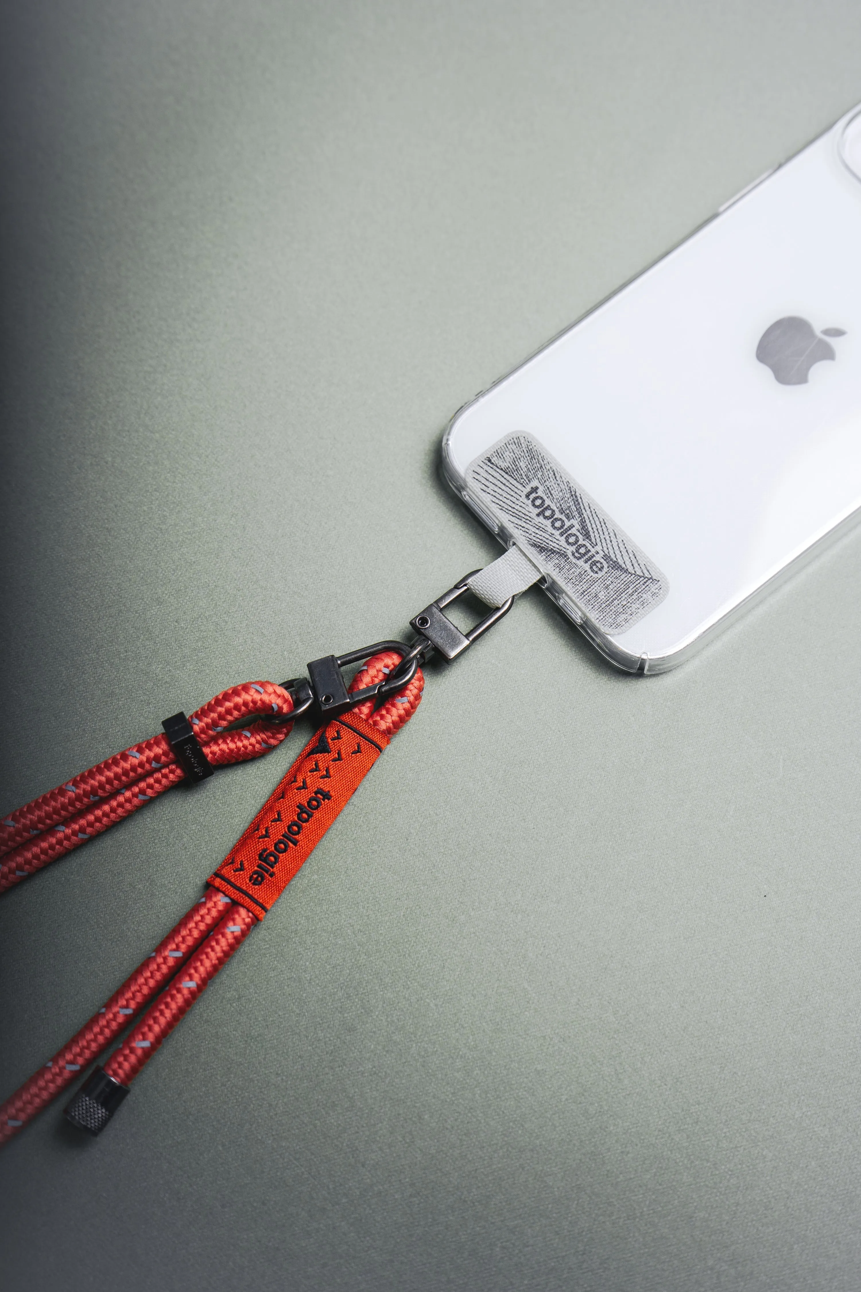 6.0mm Rope / Slate Reflective   Phone Strap Adapter