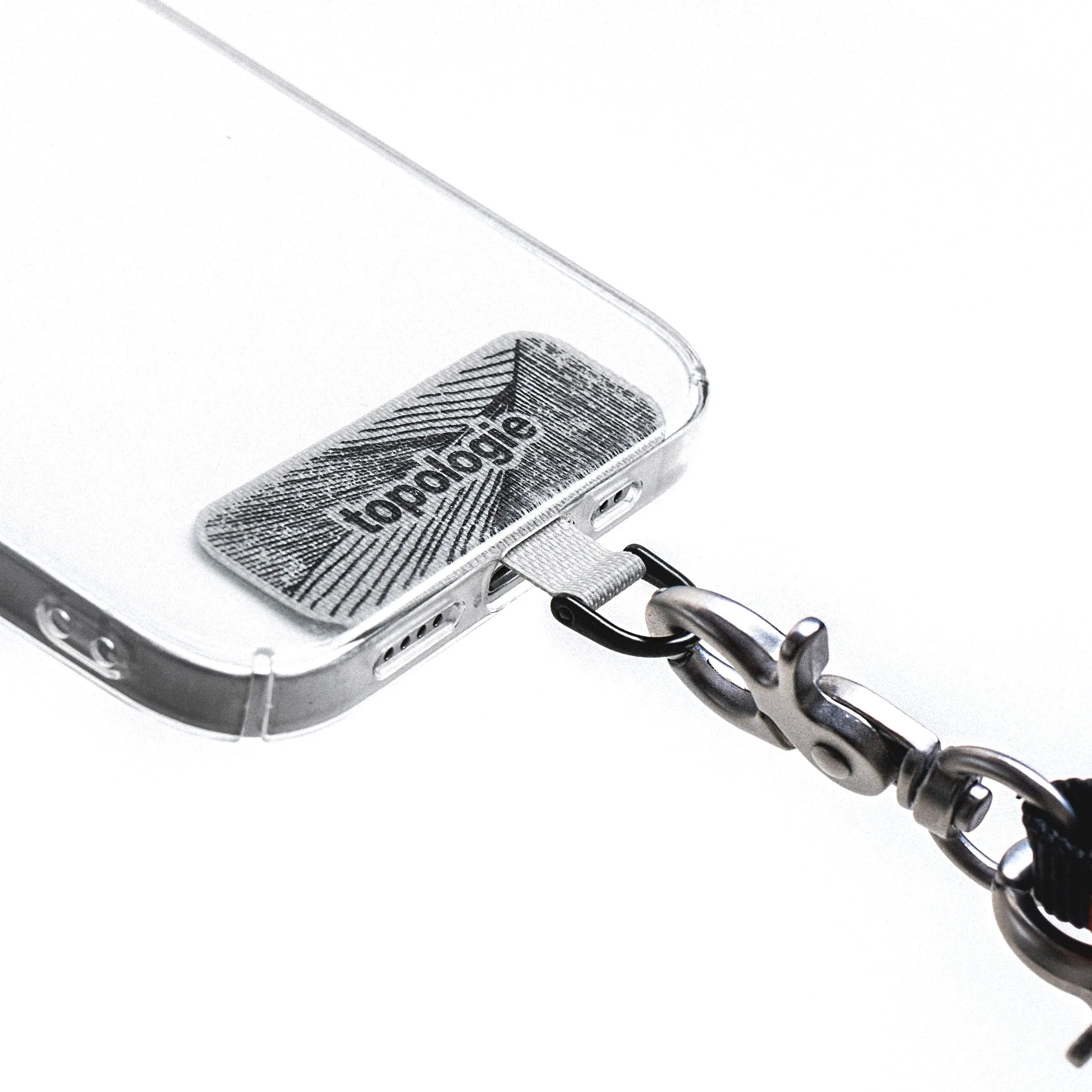 6.0mm Rope / Slate Reflective   Phone Strap Adapter