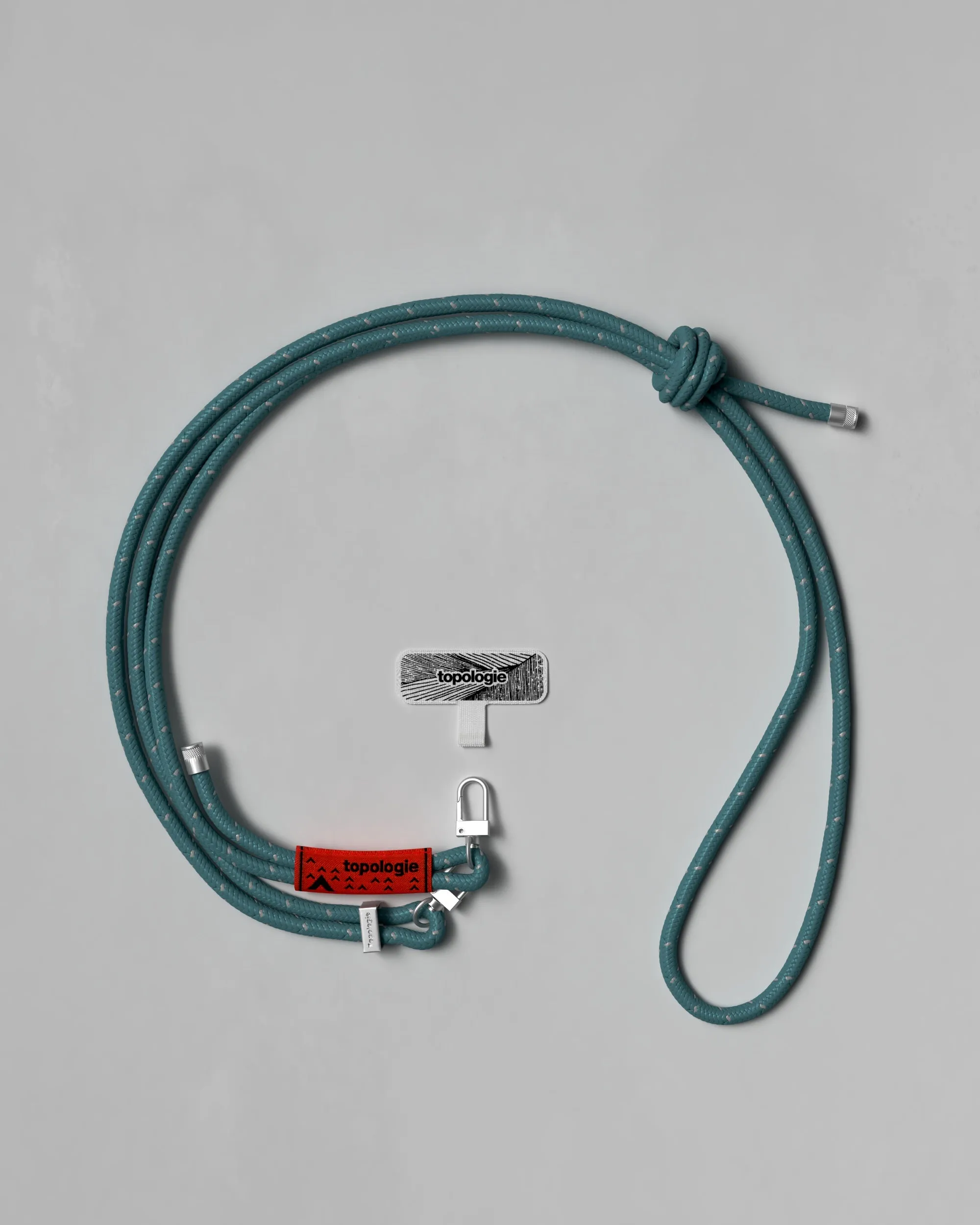 6.0mm Rope / Teal Reflective   Phone Strap Adapter