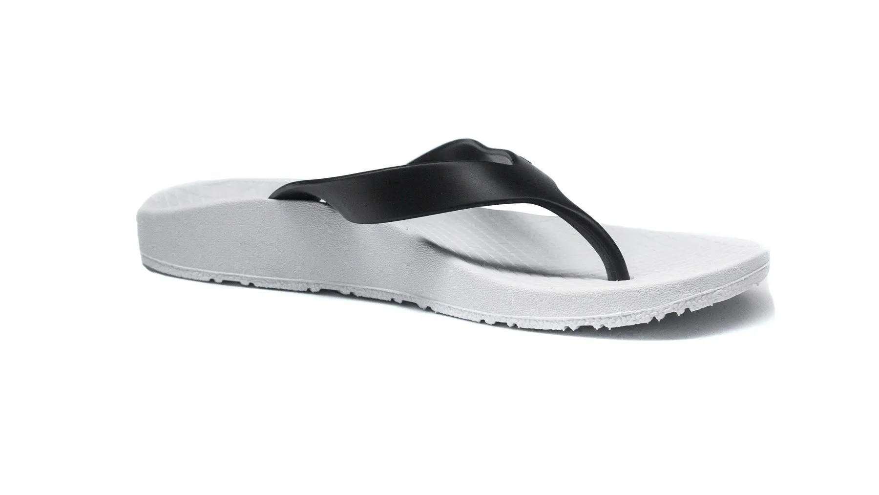 Archline Balance Orthotic Thongs - White/Black