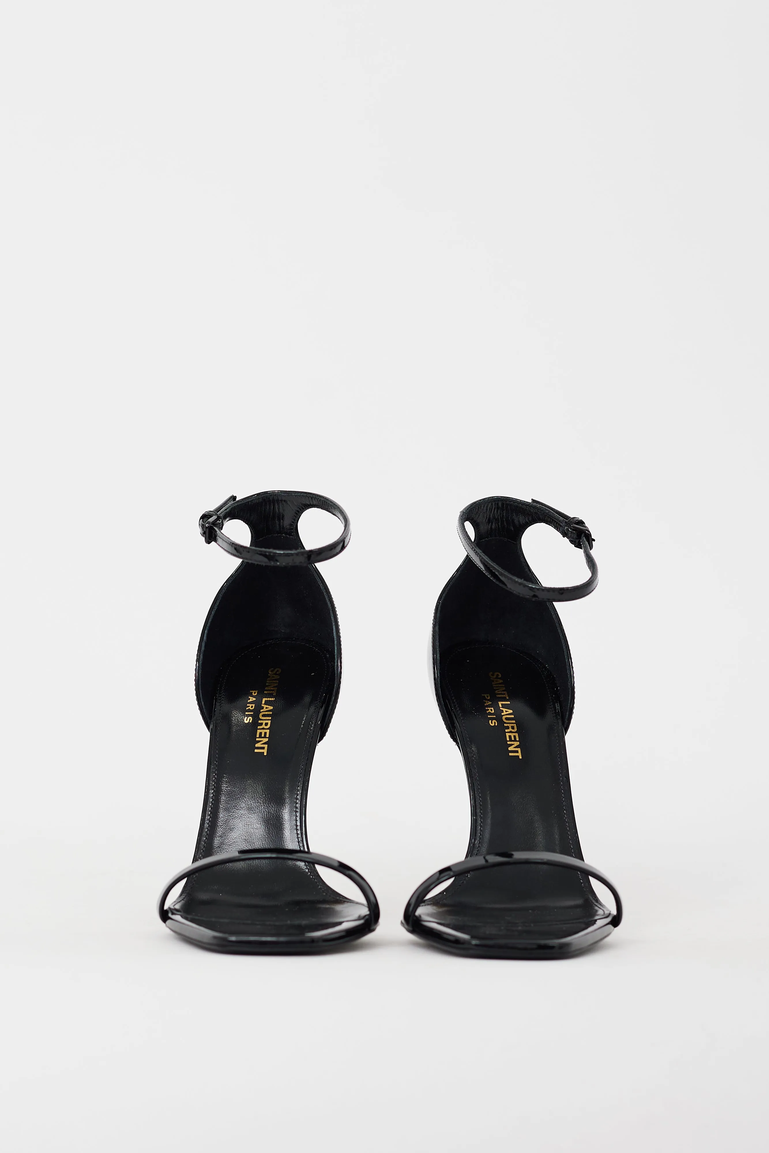 Black & Gold Opyum 100 Logo Sandal
