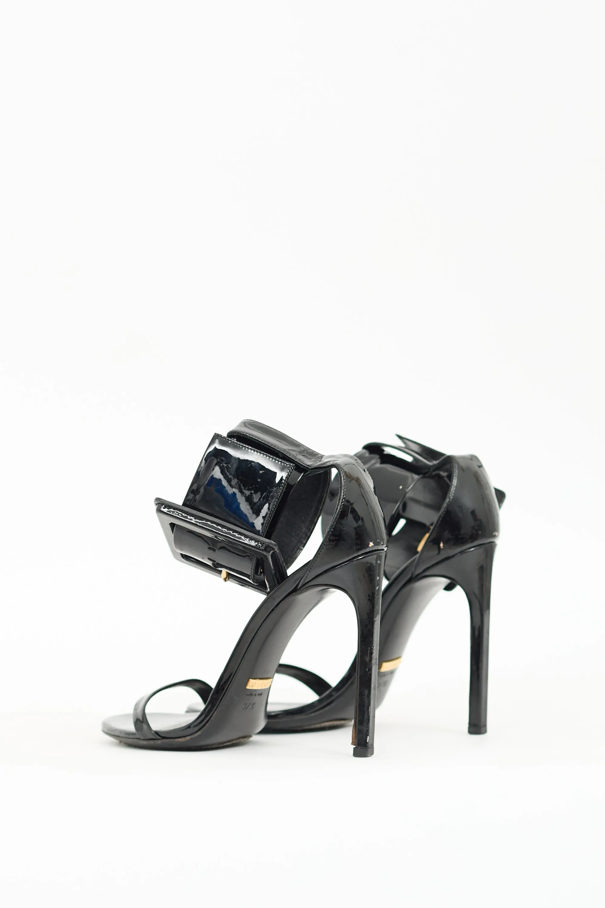 Black Patent Leather Victoire Sandal