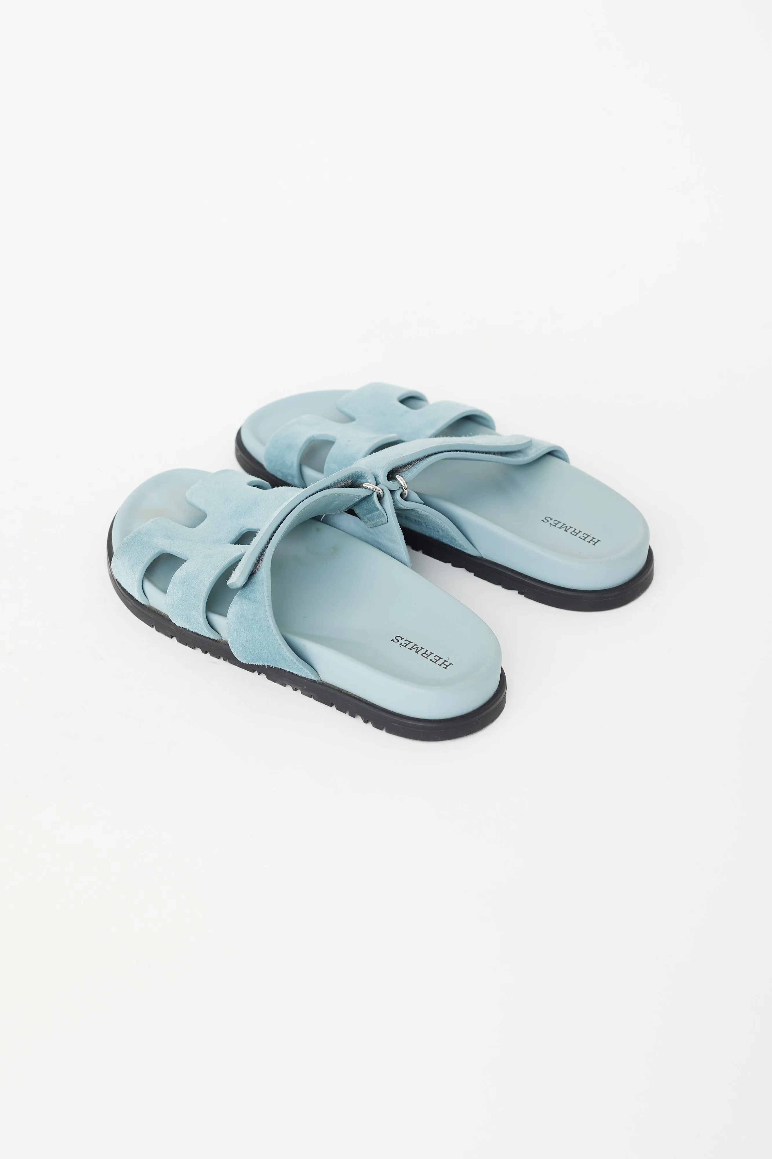 Blue Suede Chypre Sandal