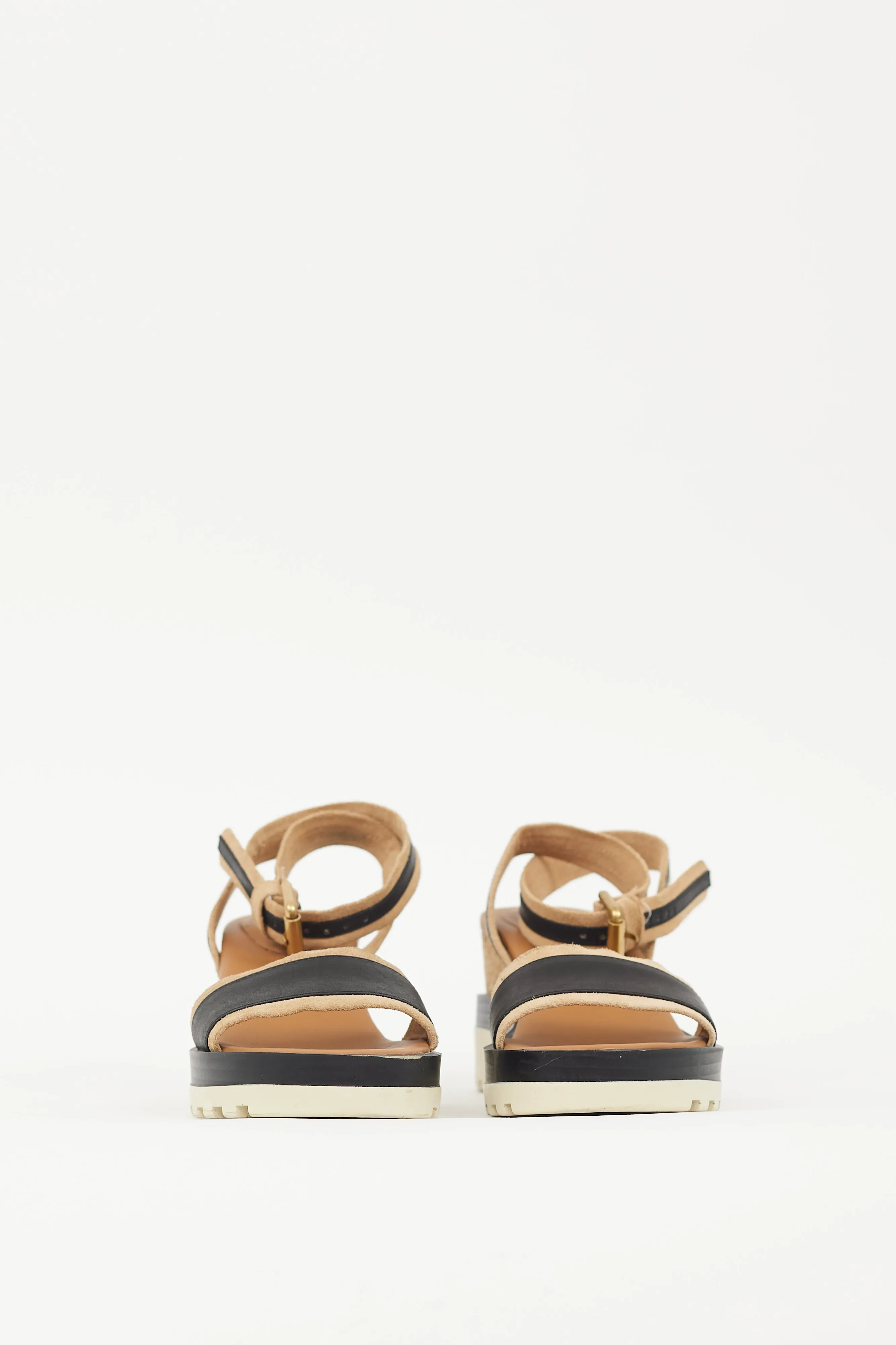 Brown & Black Robin Striped Sandal