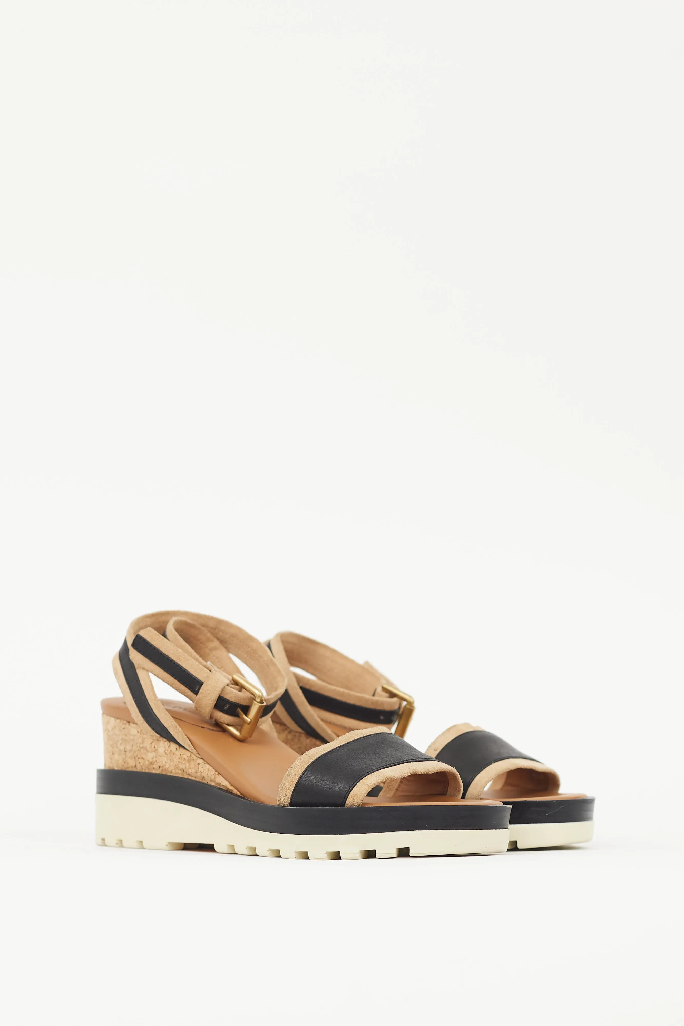 Brown & Black Robin Striped Sandal