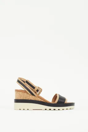 Brown & Black Robin Striped Sandal