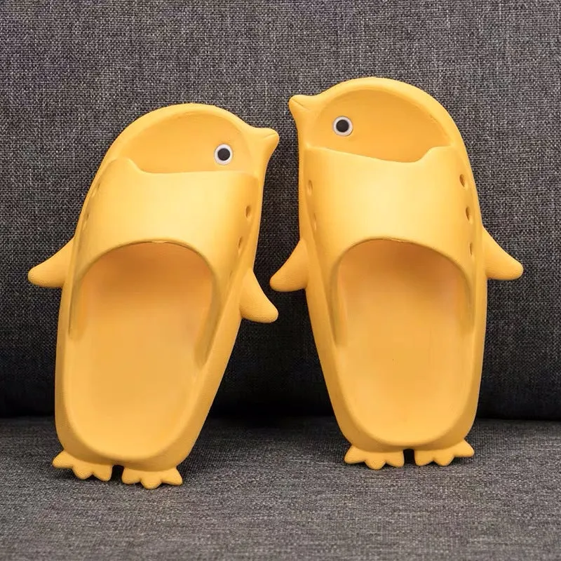 Children's Slippers Summer Cute Penguin Princess Sandals Soft Flip Flops Cartoon Non Slip Shoes