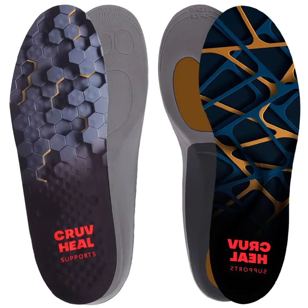 Cruvheal Work Orthotic Insoles and Work Comfort Orthotic Insoles