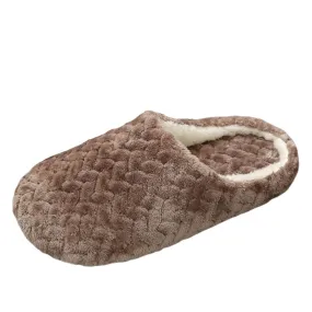 Cuzcare Men Anti-slip Warm Soft Winter Home Slippers