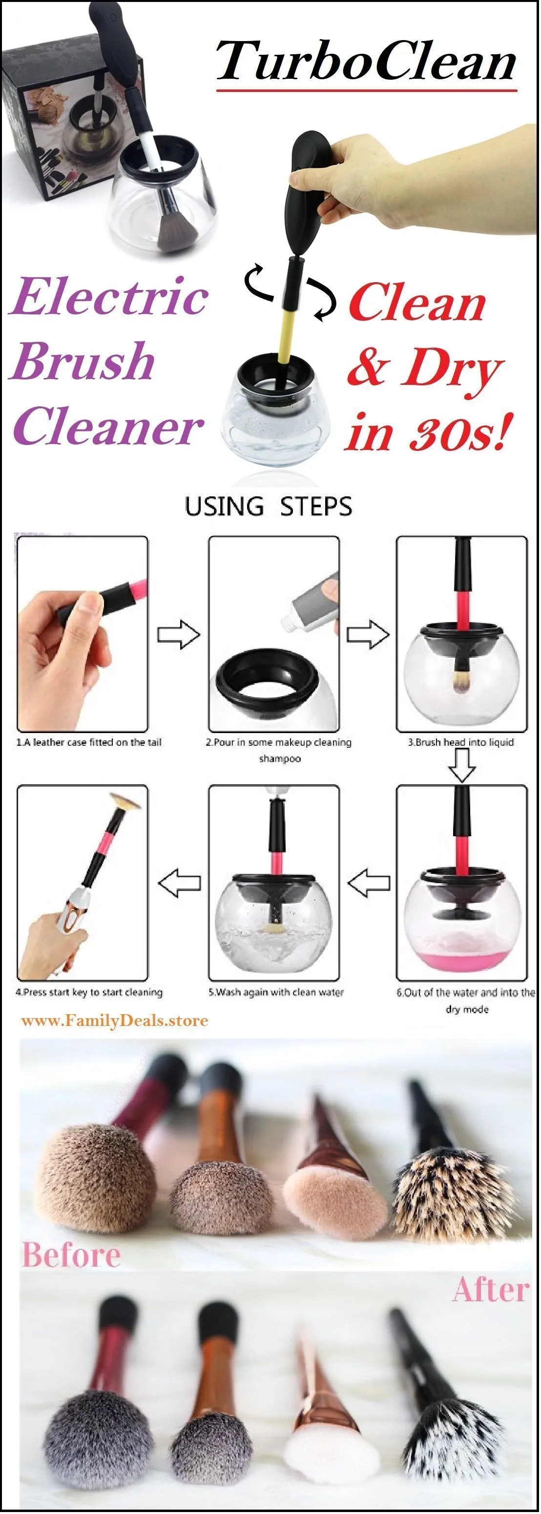 Electric Makeup Brush Cleaner & Dryer