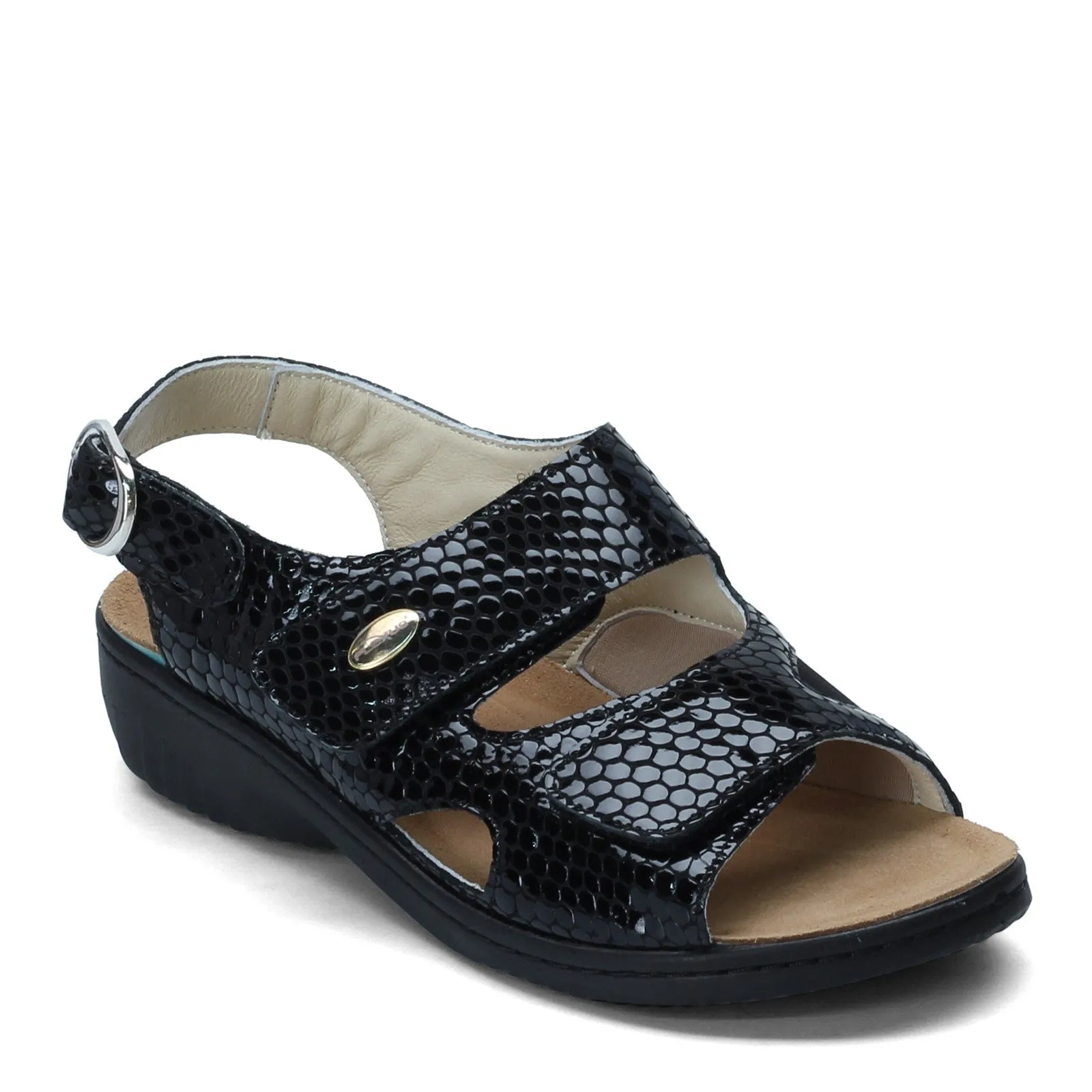 Flexus Aksamala Black Patent Croco