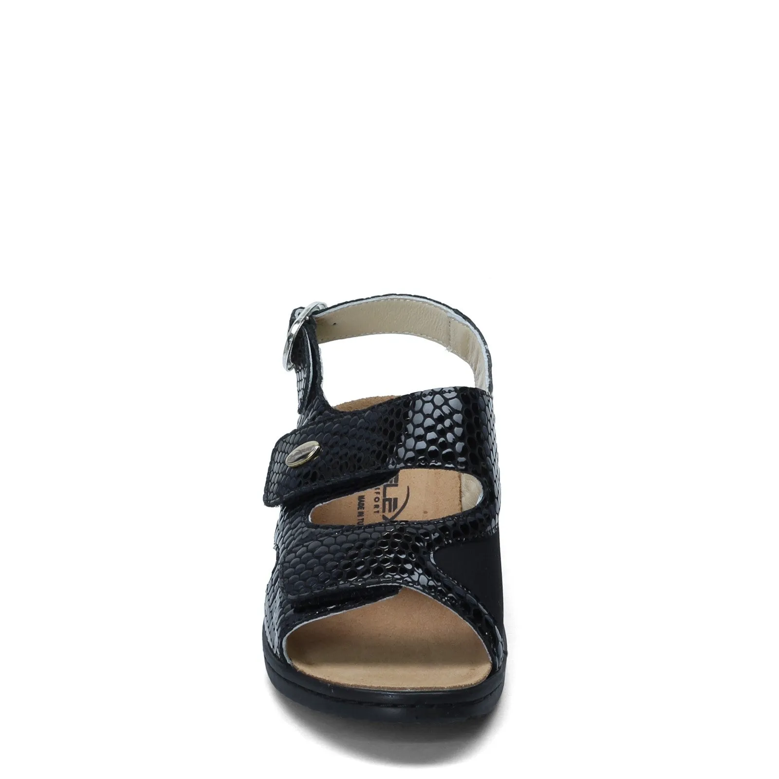 Flexus Aksamala Black Patent Croco