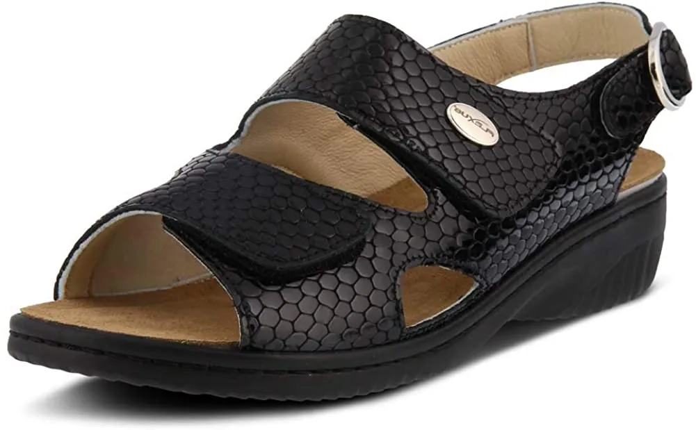 Flexus Aksamala Black Patent Croco