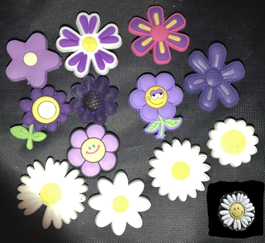 Flower lots by color, purple, yellow, pink, red, blue, white