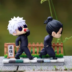 Gojo Satoru & Geto Suguru Walking Funny Cute Action Figures Jujutsu Kaisen Anime & Manga