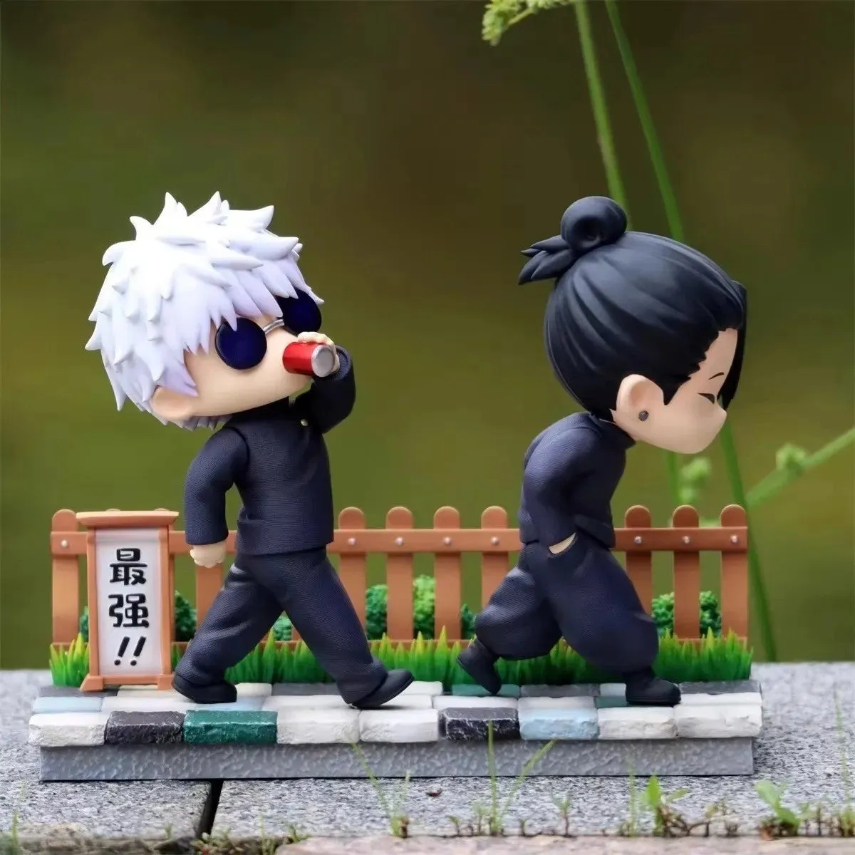 Gojo Satoru & Geto Suguru Walking Funny Cute Action Figures Jujutsu Kaisen Anime & Manga