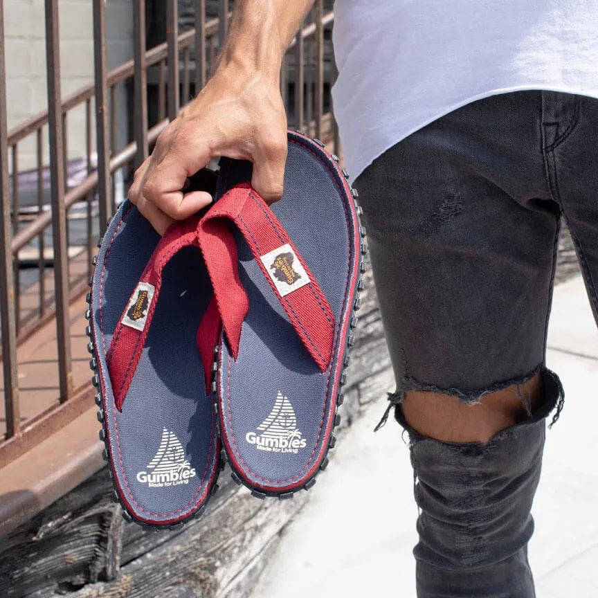 Gumbies Islander Flip-Flops - Navy Coast