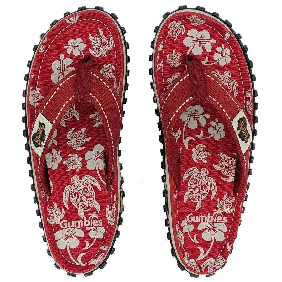 Gumbies Islander Flip-Flops - Pacific Red