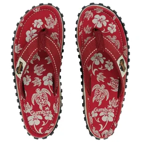Gumbies Islander Flip-Flops - Pacific Red