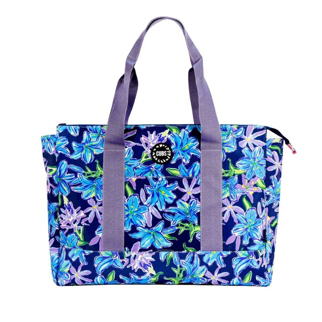 Hello Summer & Purple Lillies  Double face Tote Bag