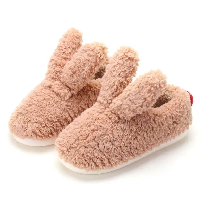 Kawaii Bunny Ears Plush Slippers
