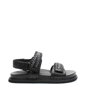 La Tribe Isla Braided Sandal - Black