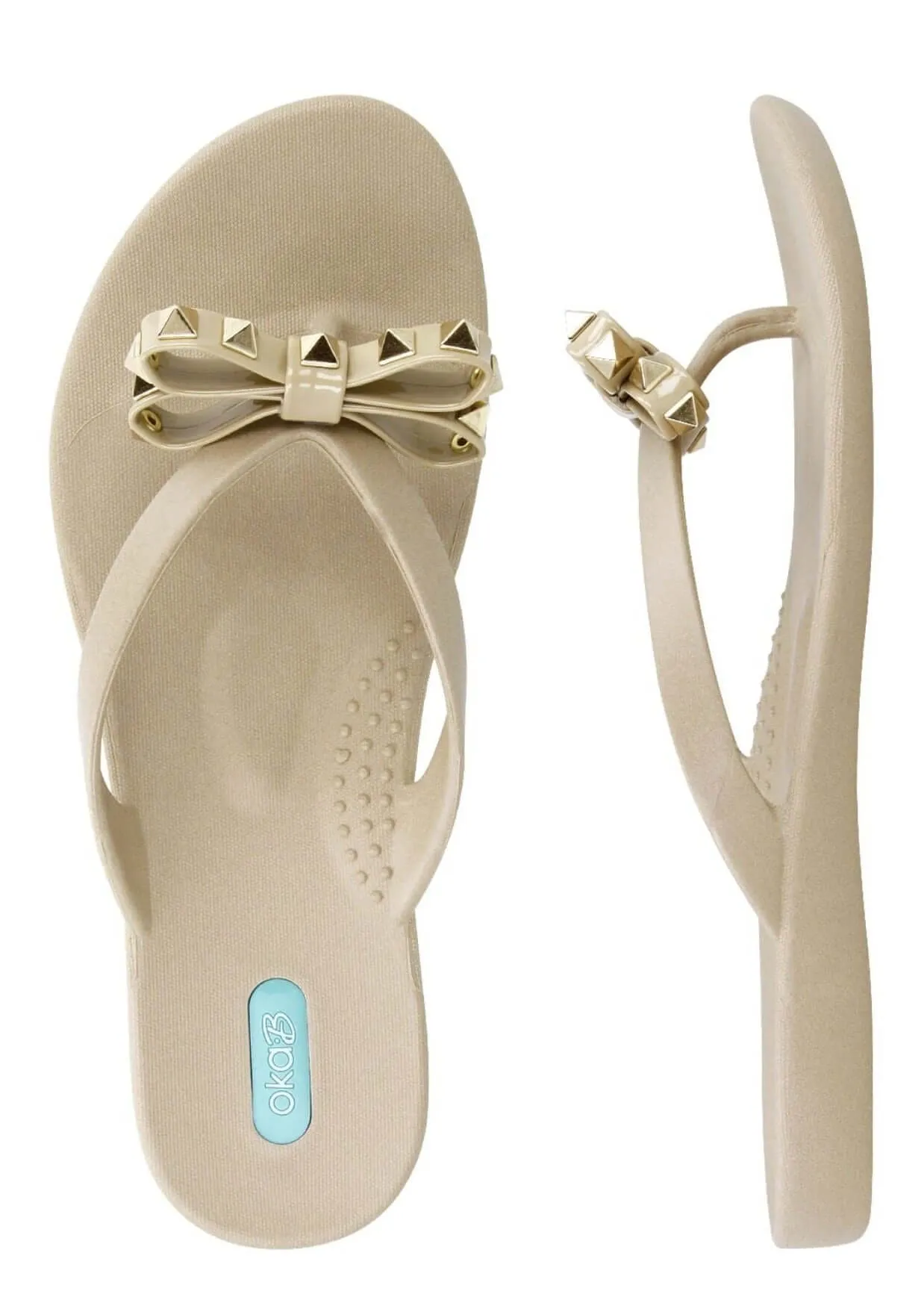Oka-B CHASE Sandal with Studded Bow Detail - Clearance Final Sale