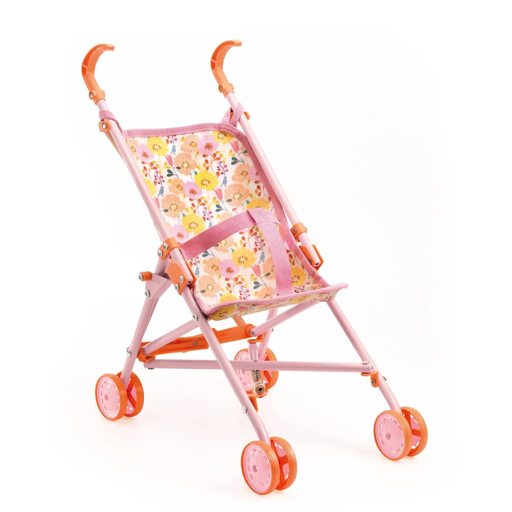 Pomea Dolls Stroller Flowers - 54 cm