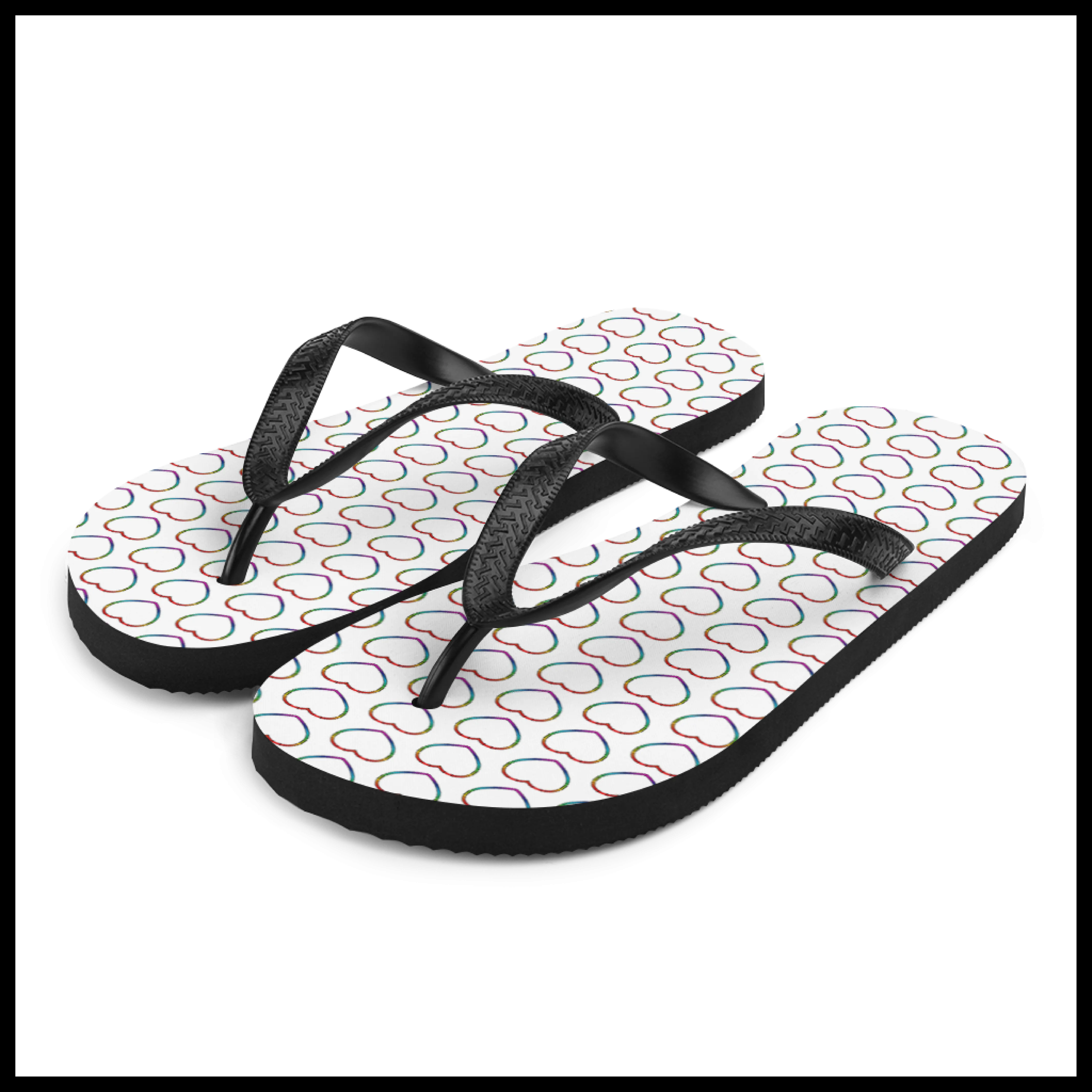 Pridees Heart Flip-Flops