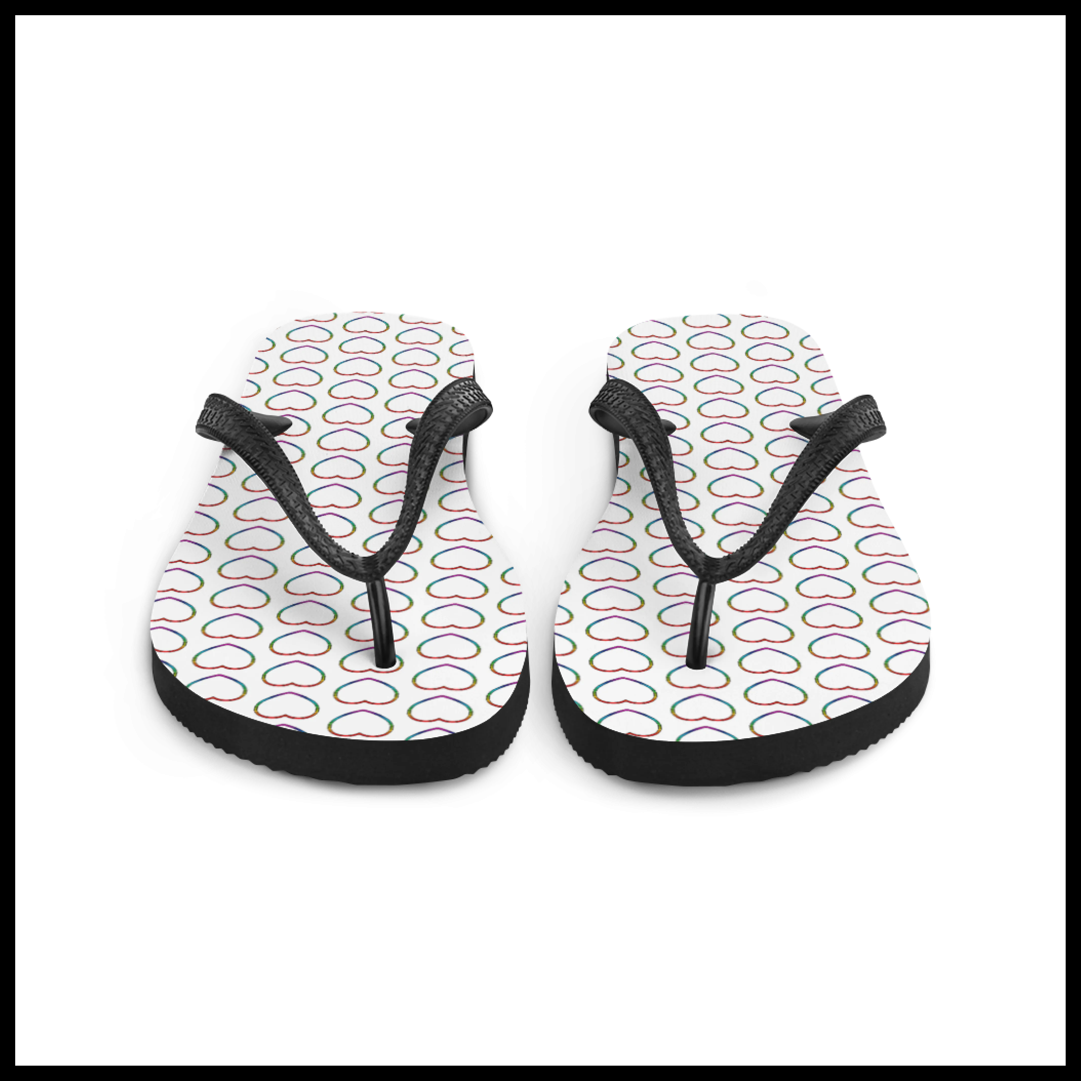 Pridees Heart Flip-Flops