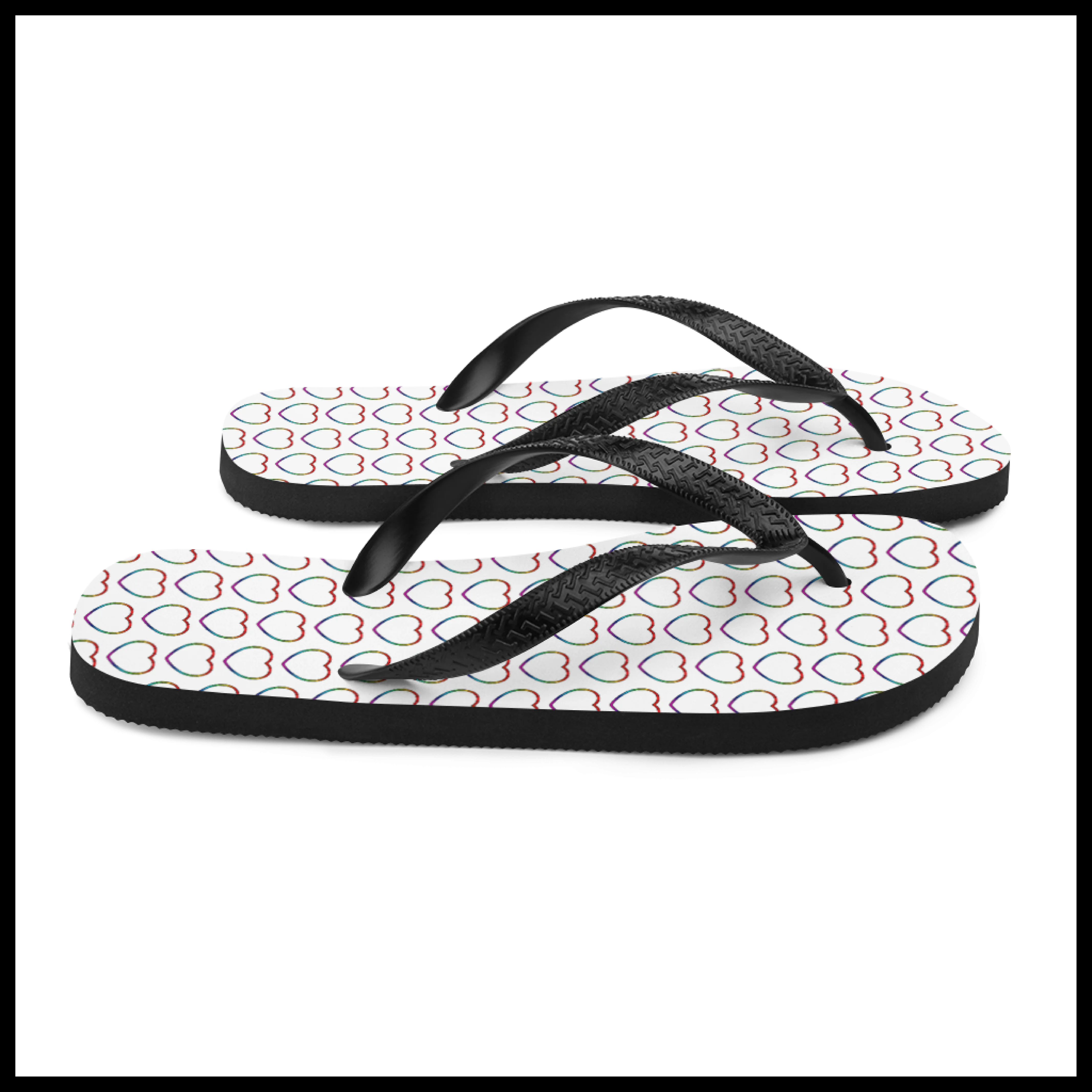 Pridees Heart Flip-Flops