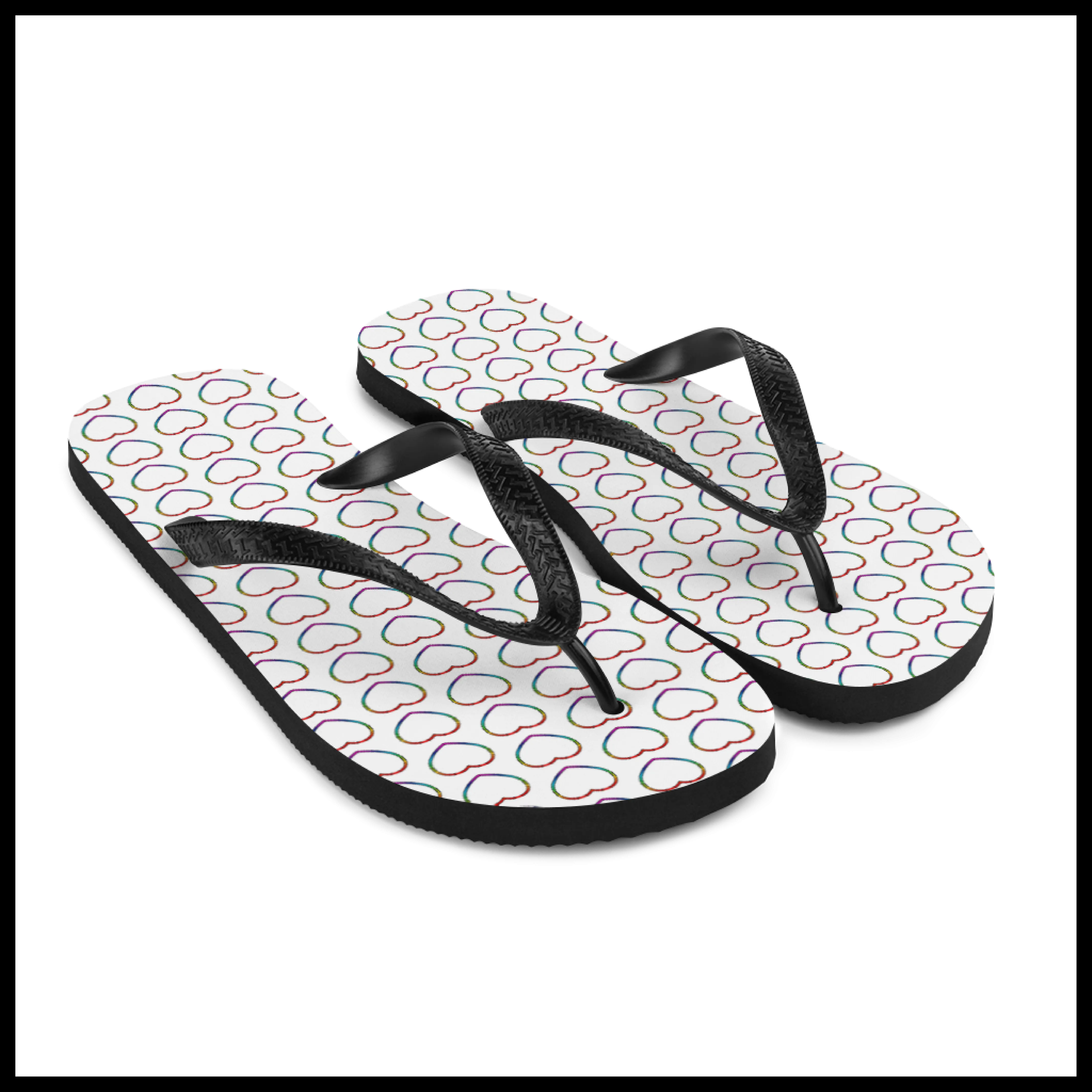 Pridees Heart Flip-Flops
