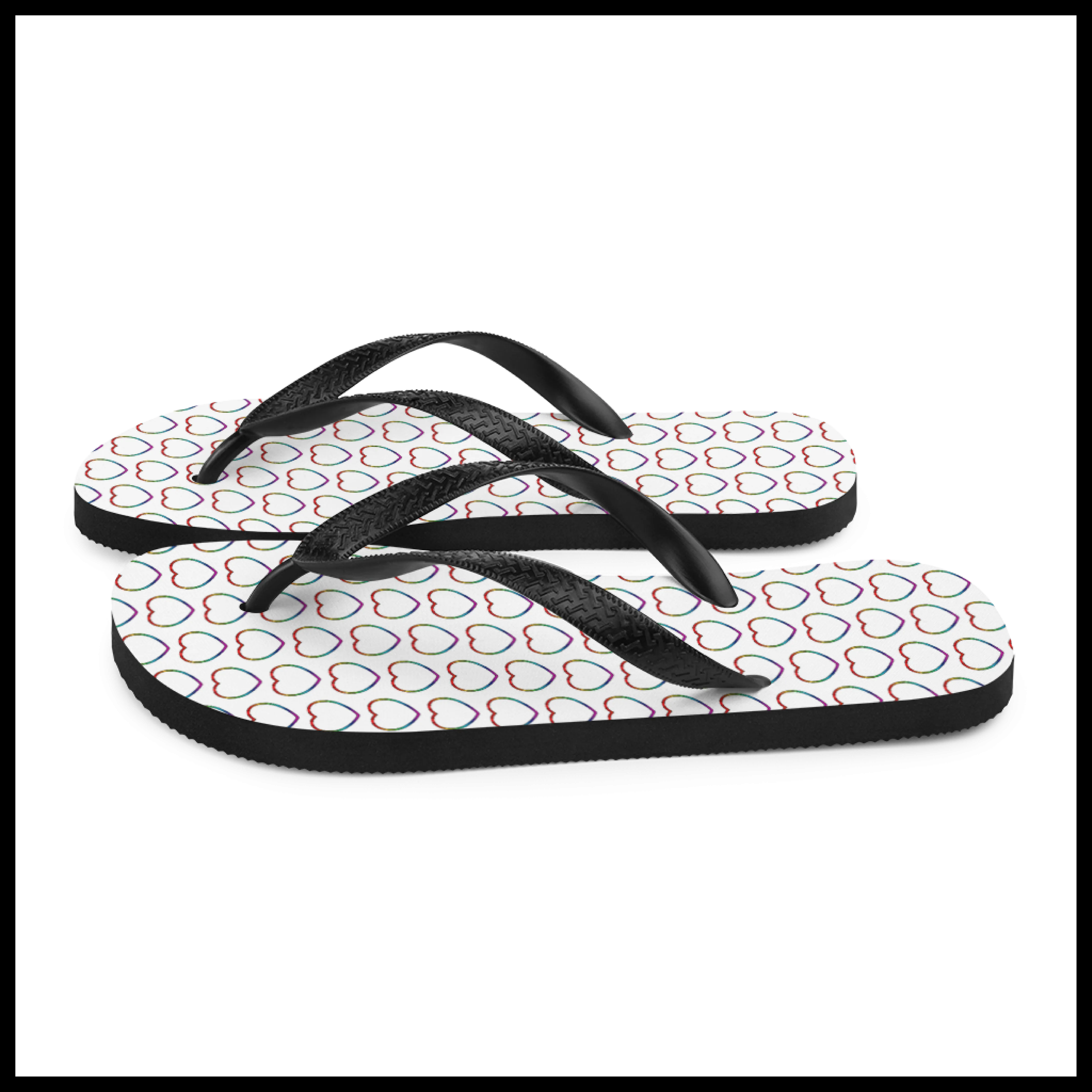 Pridees Heart Flip-Flops