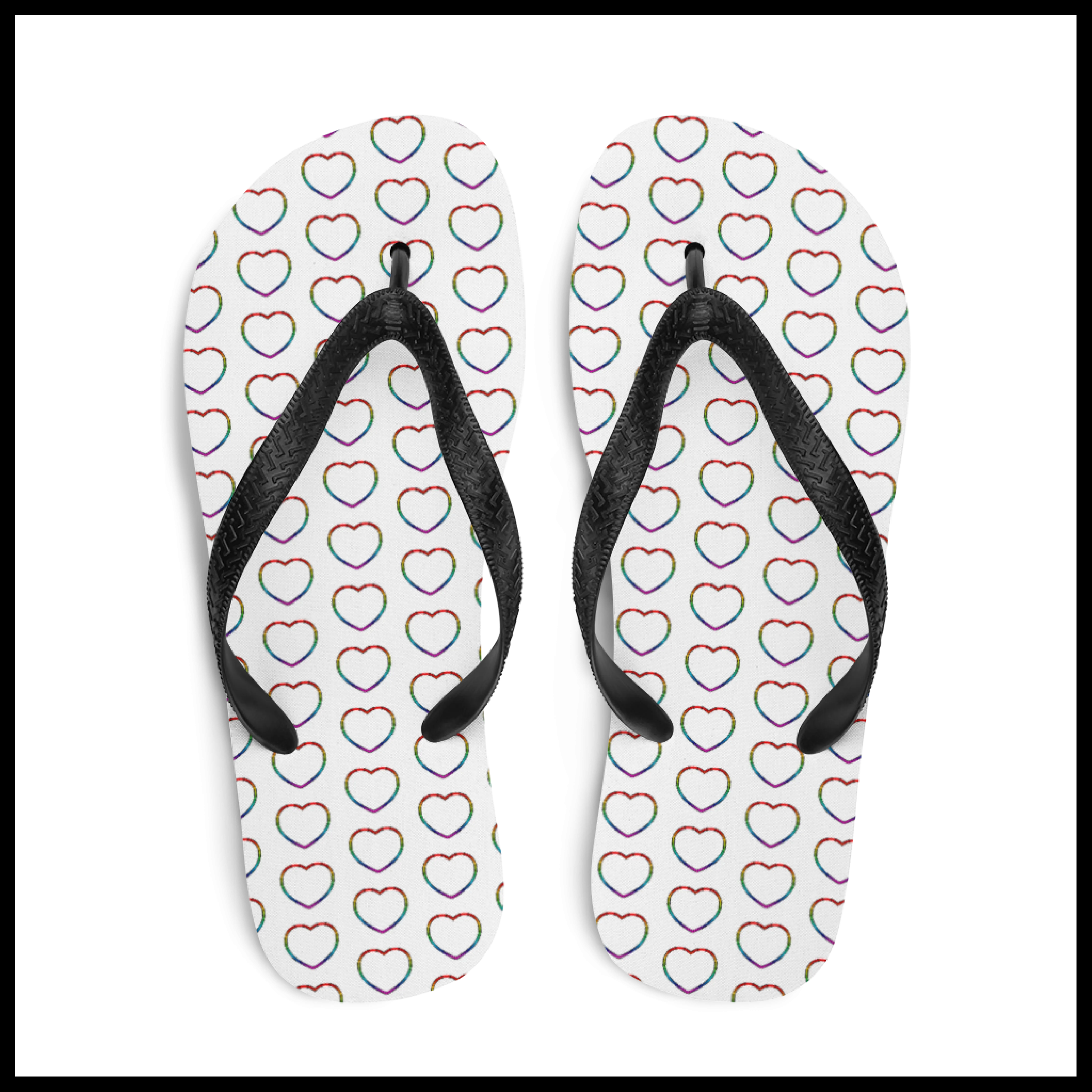 Pridees Heart Flip-Flops