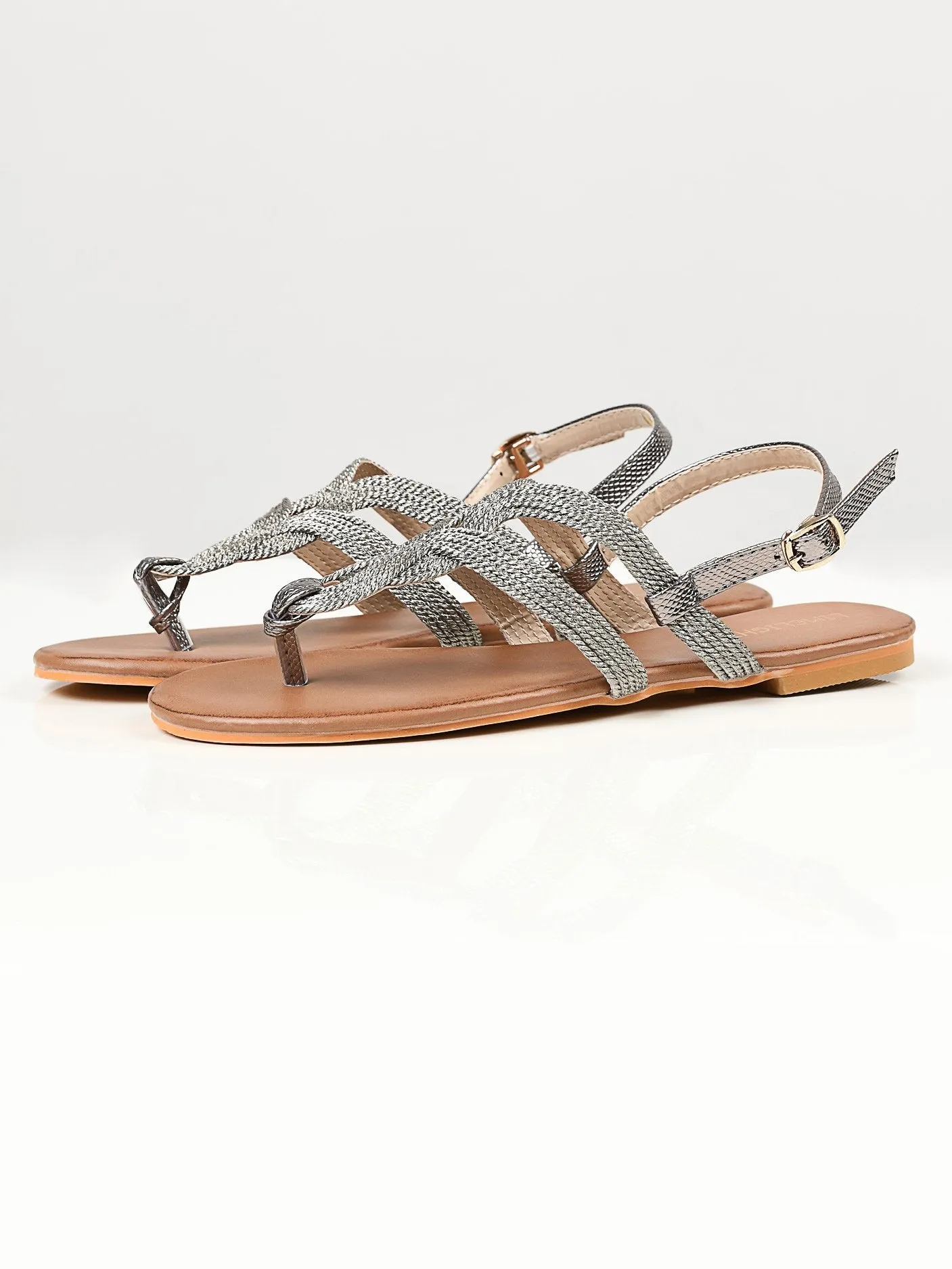 Shimmery Sandals - Silver