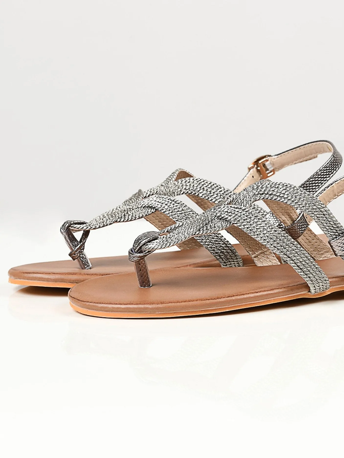 Shimmery Sandals - Silver