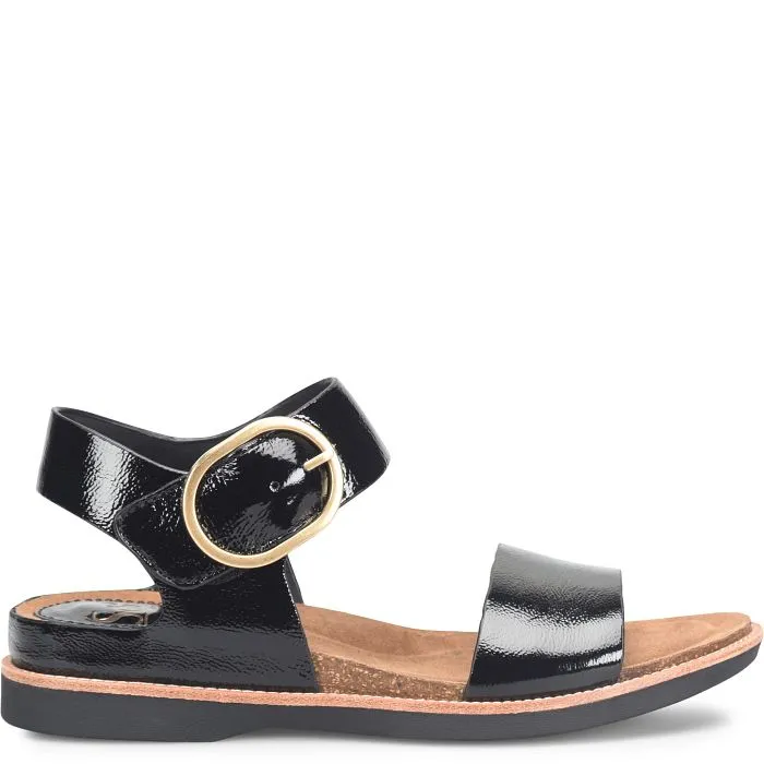 Sofft Bali Black Patent Women's Sandal