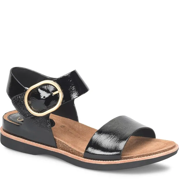 Sofft Bali Black Patent Women's Sandal