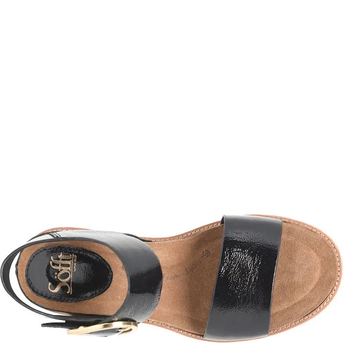 Sofft Bali Black Patent Women's Sandal