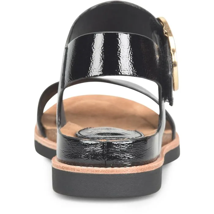 Sofft Bali Black Patent Women's Sandal