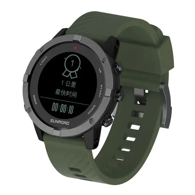 SUNROAD Men's Sports Watch: GPS Positioning, Multi-Sport Data Analysis, Waterproof, Mobile Sync
