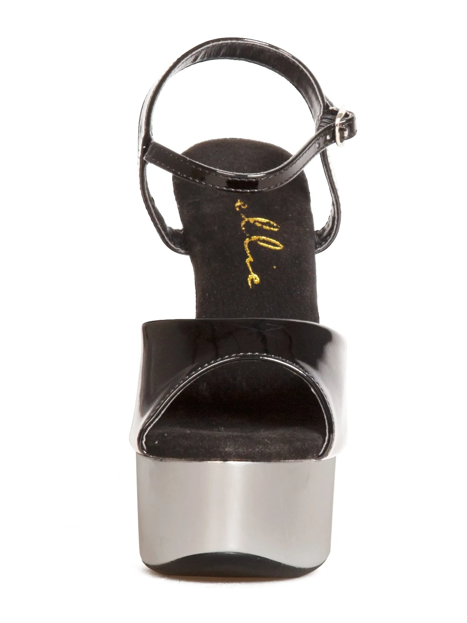 Tate Chrome Peeptoe Sandals