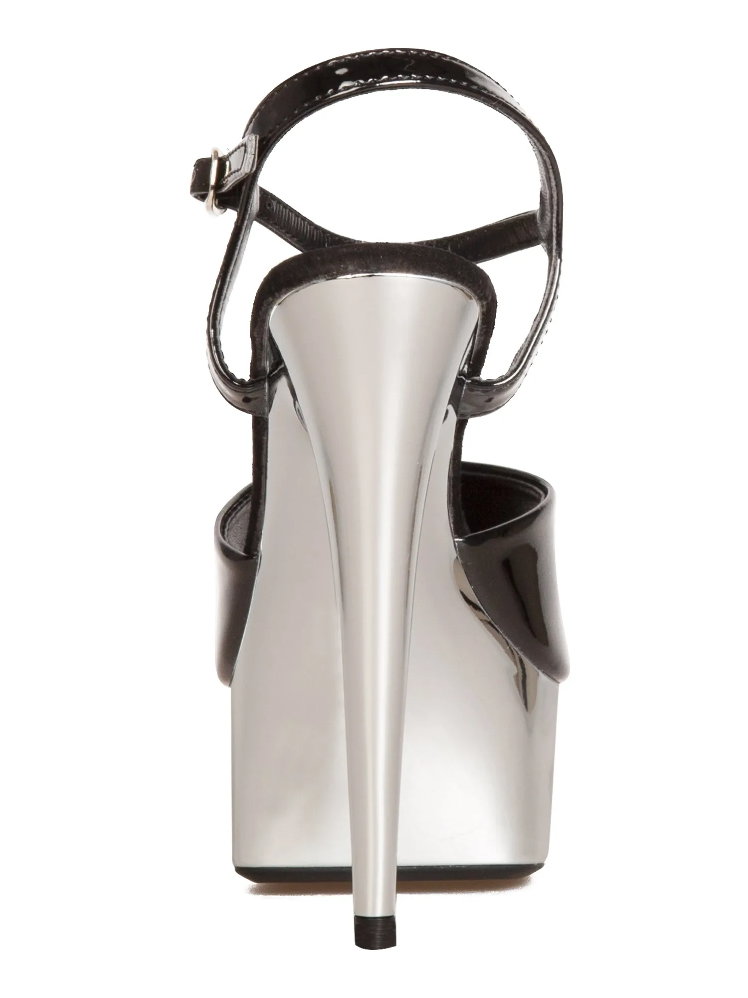 Tate Chrome Peeptoe Sandals