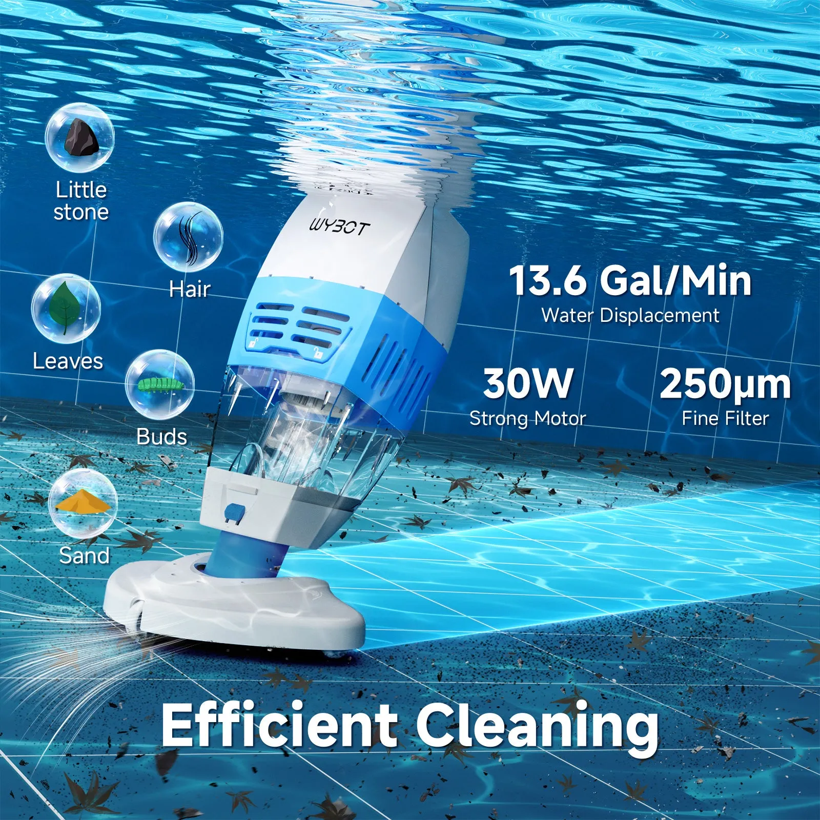 WYBOT Hyson 100P Handheld Pool Vacuum